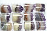 Lot: Amethyst Half Cylinder (For Pendants) - Pieces #83410-1